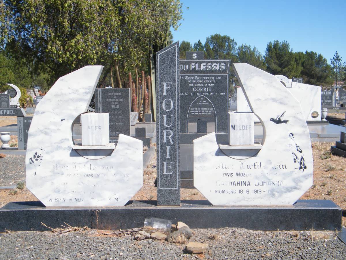 FOURIE Diederik Johannes G. 1921-1988 &amp; Catharina Johanna MOMBERG 1919-