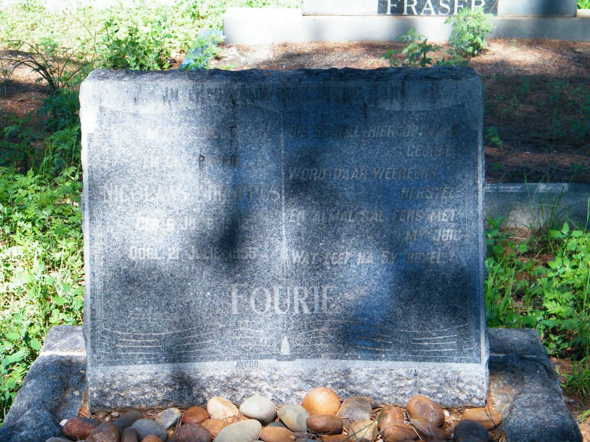 FOURIE Nicolaas Jacobus -1955
