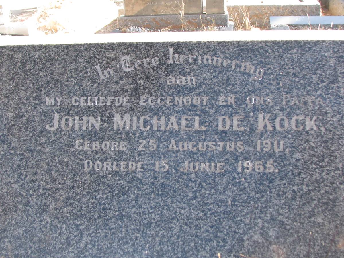 KOCK John Michael, de 1911-1965