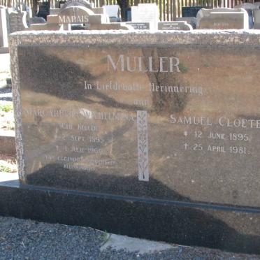 MULLER Samuel Cloete 1895-1981 &amp; Margaretha Wilhelmina KEULER 1895-1969