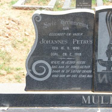 MULLER Johannes Petrus 1890-1968 &amp; Luwisa Magrieta 1897-1983 :: NEL Daniel Johannes 1924-2009 &amp; Maitha Jacobus 1930-