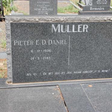 MULLER Pieter E.D. Daniel 1926-1983