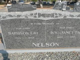 NELSON Harrison Gill 1896- &amp; Ivy Janetta WILSON 1903-