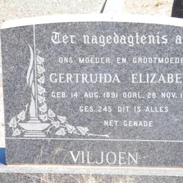 VILJOEN Gertruida Elizabeth 1891-1984