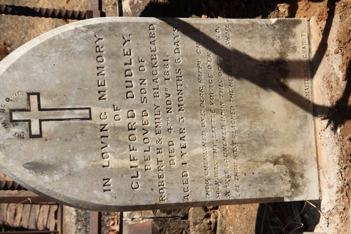 BLACKBEARD Clifford Dudley -1881