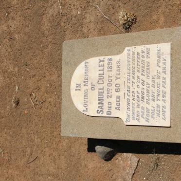 CULLEY Samuel  -1898 &amp; Wilhelmina -1901