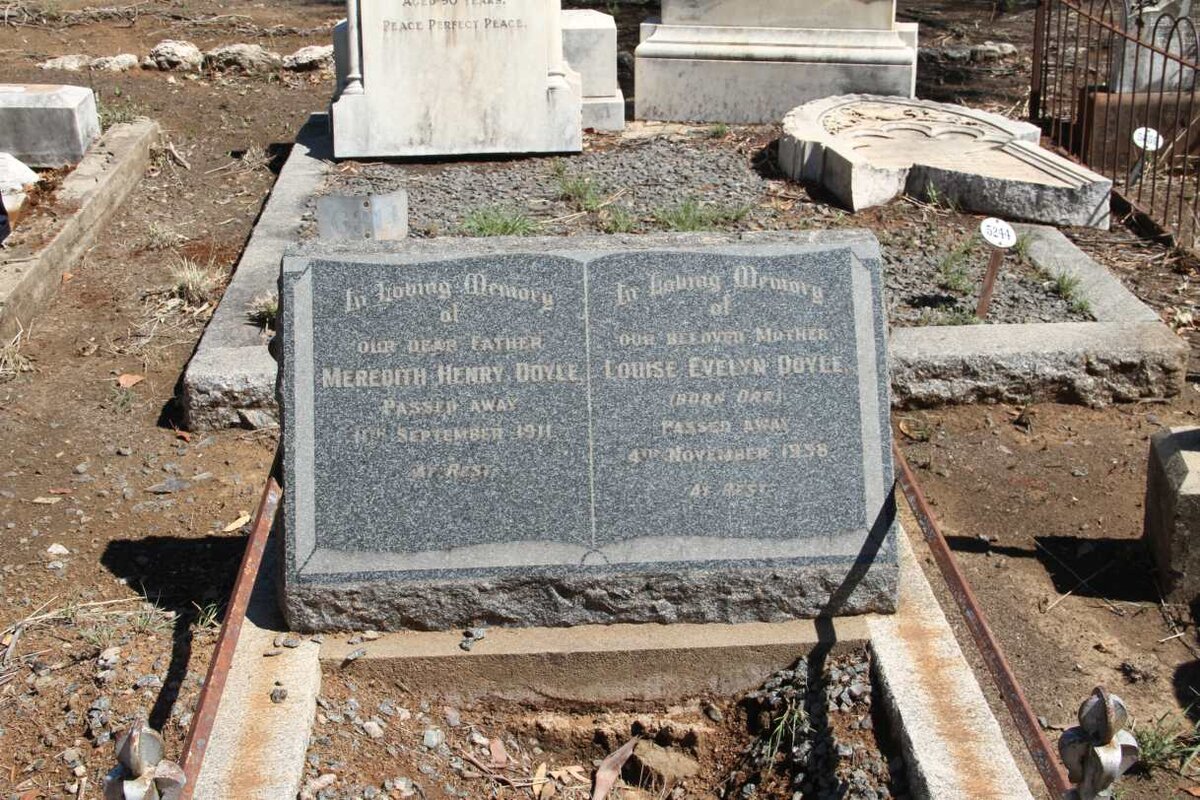 DOYLE Meredith Henry -1911 &amp; Louise Evelyn ORR -1938