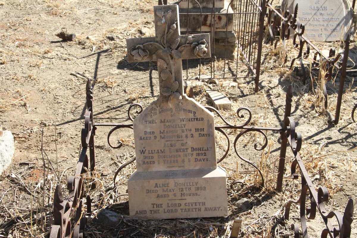 DONELLY Ethel Maud Winefred -1891 :: DONELLY William Robert -1892 :: DONELLY Alice  -1899