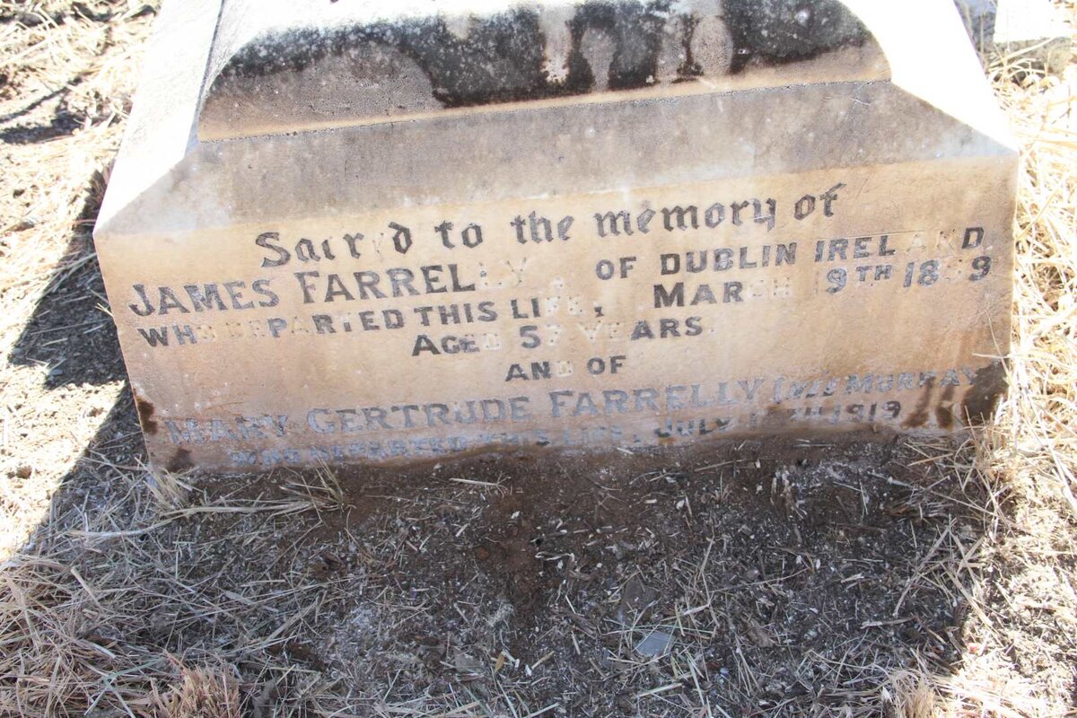 FARRELLY James  -1899 &amp; Mary Gertrude nee MURRAY  -1919