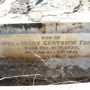 FARRELLY Hugh Murray 1890-1891