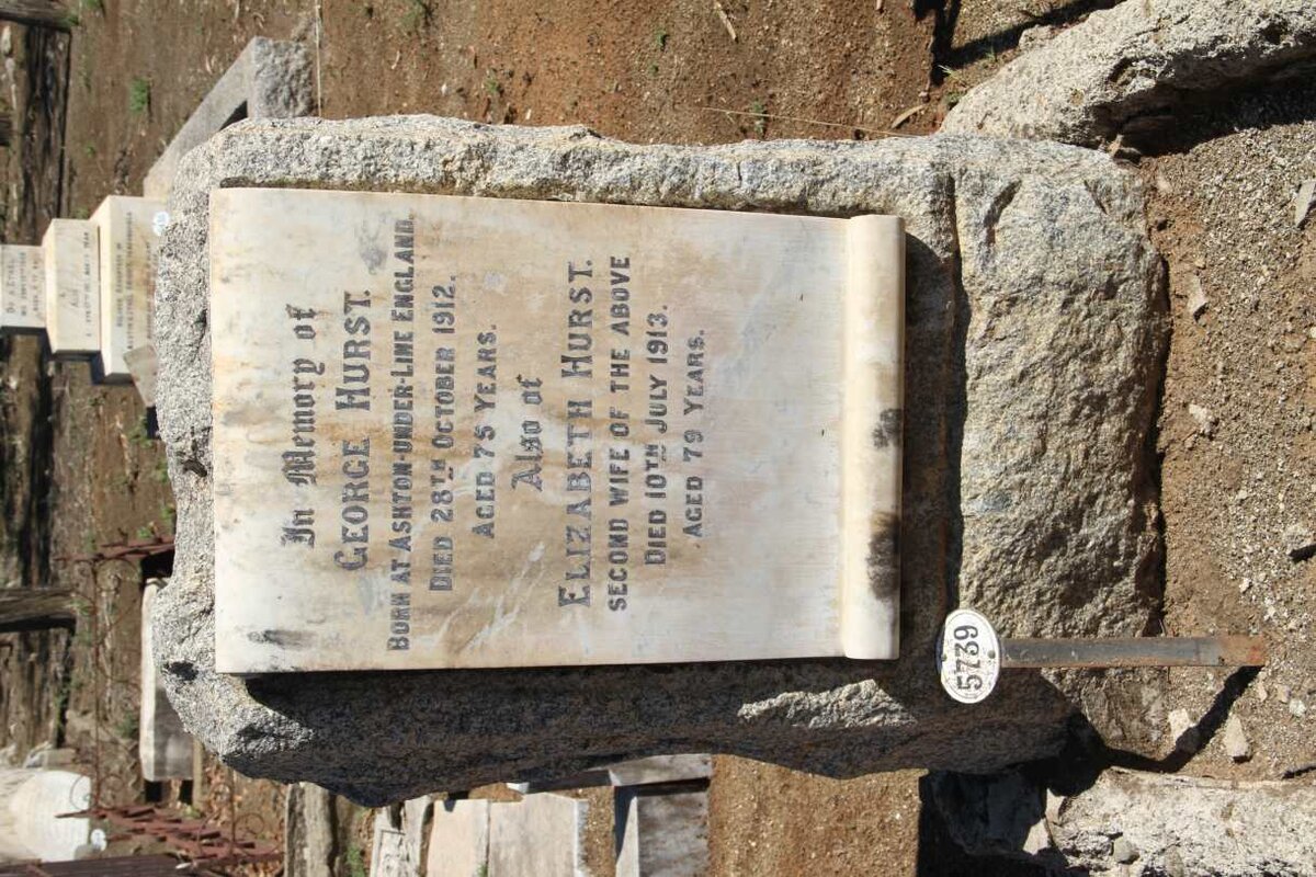 HURST George -1912 &amp; Elizabeth -1913