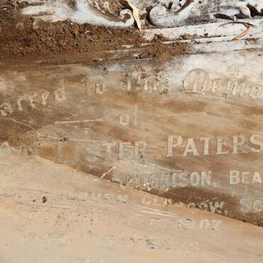 HUTCHISON Jean Lister nee PATERSON -1907 :: HUTCHISON Thomas Charles Paterson 1907-1913