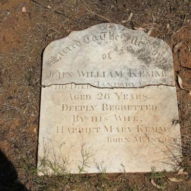 KEMM John William -1877