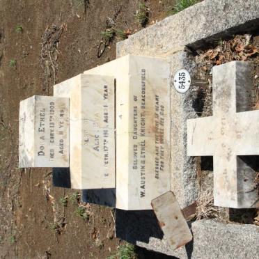 KNIGHT Dora Ethel  -1909 :: KNIGHT Alice Eva  -1918