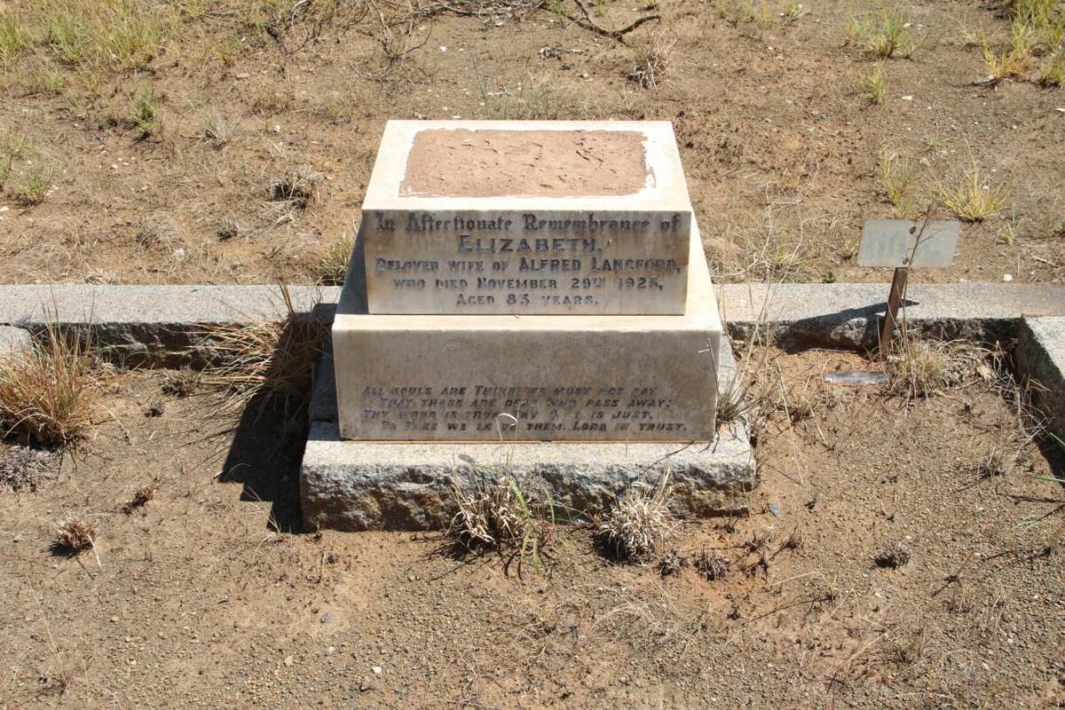 LANGFORD Elizabeth  -1925