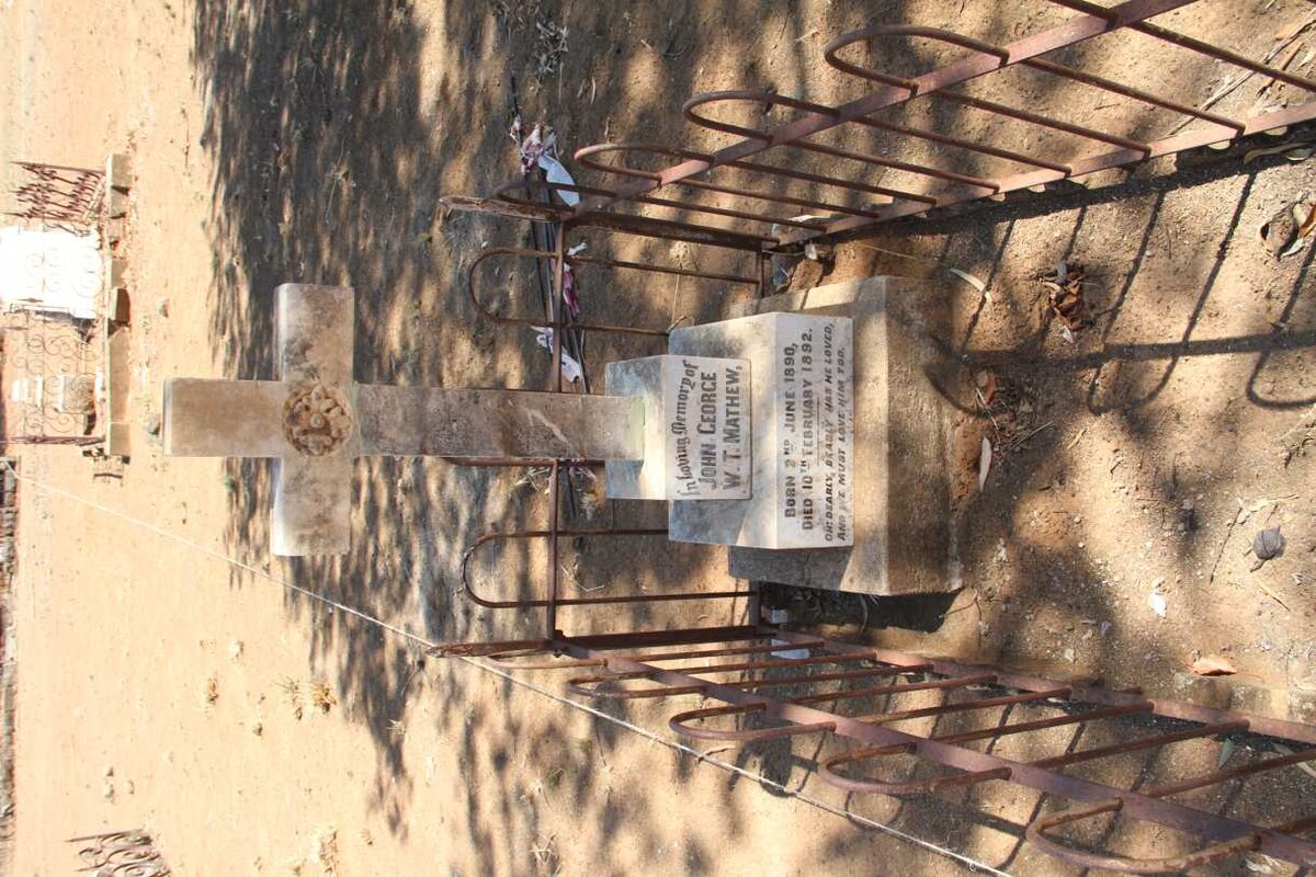 MATHEW John George William Thomas 1890-1892