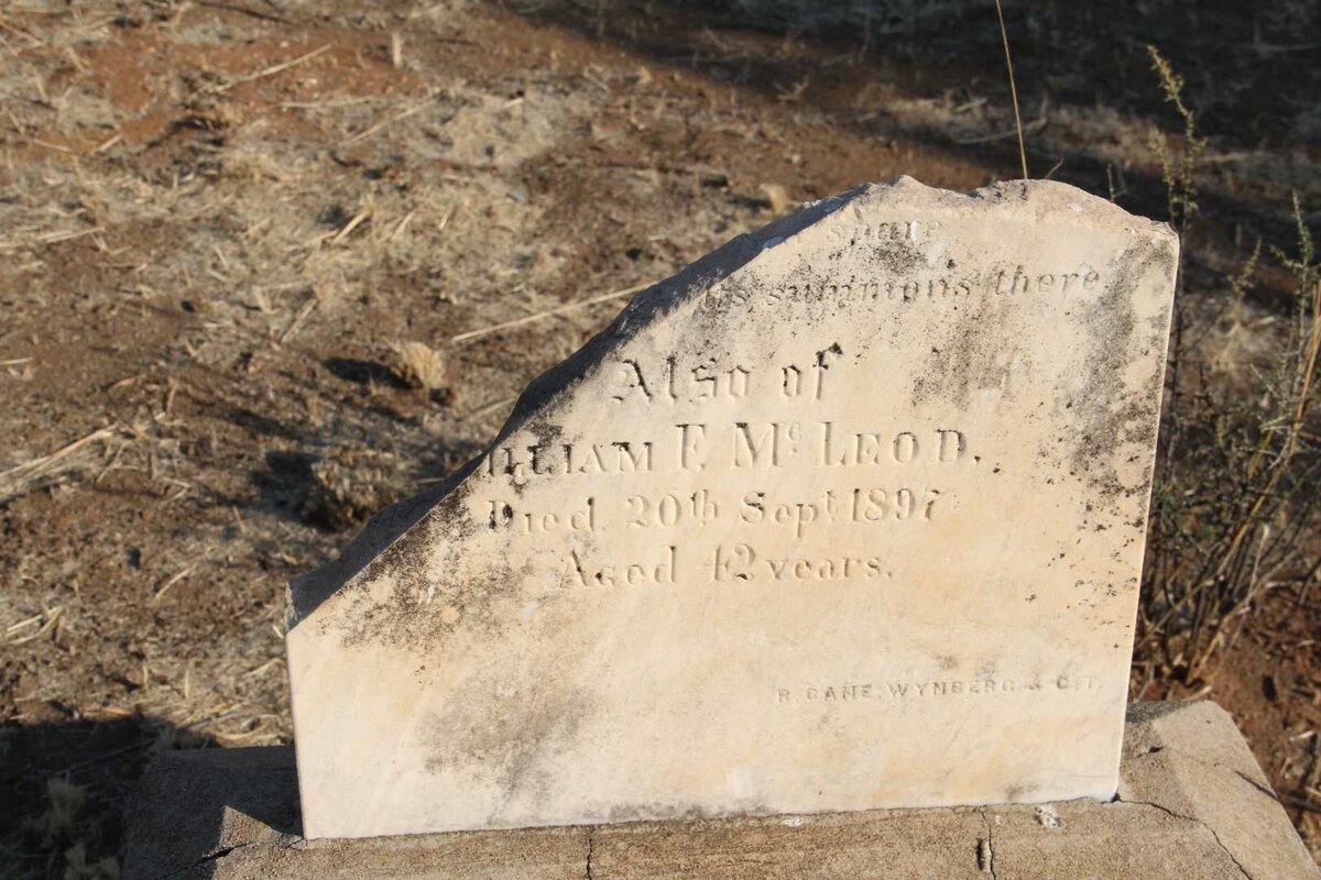 MCLEOD William Frederick  -1897