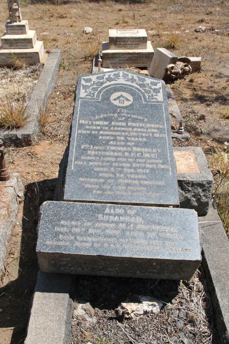 PRITCHARD Mathew John -1920 &amp; Susannah  -1936 :: PRITCHARD Thomas Bradley -1917