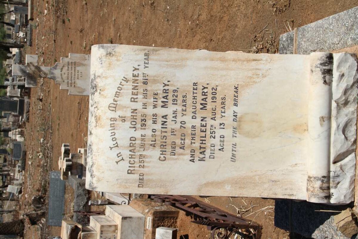 RENNEY Richard John -1935 &amp; Christina Mary -1929 :: RENNEY Kathleen Mary -1902