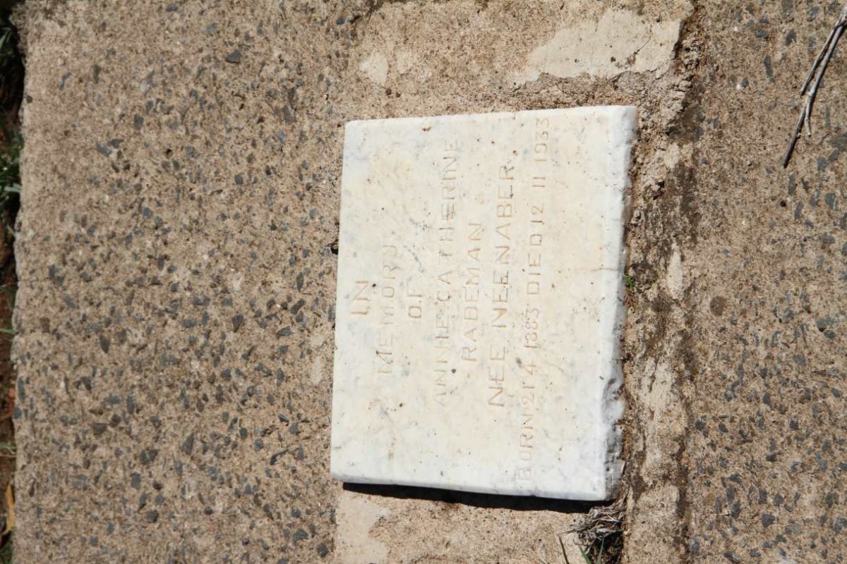 RADEMAN Annie Catherine nee NEENABER 1883-1933