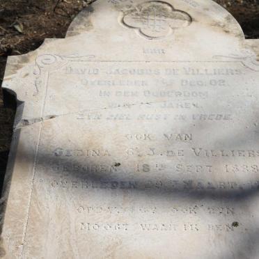 VILLIERS David Jacobus, de -1902 &amp; Gezina G.J. 1838-1911