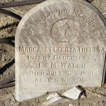 WALSH Margaret Cecilia Theresa  -1891