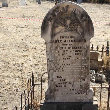 WILLIAMS Edward Jabez Alexander 1878-1904 :: WILLIAMS William Adrian Christofal 1886-1887