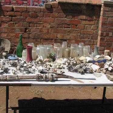 6. Items collected in the cemetery during the rehabilitation
