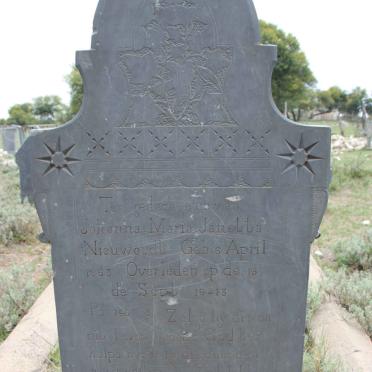 NIEUWOUDT Johanna Maria Janetta 1863-1913