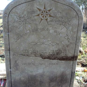 ZYL Susana Hendrika, van 1923-1925