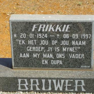 BRUWER Frikkie 1924-1997