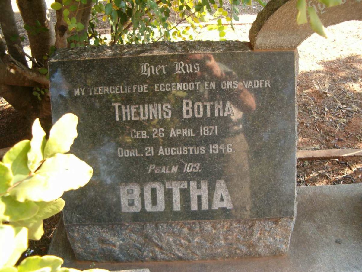 BOTHA Theunis 1871-1946