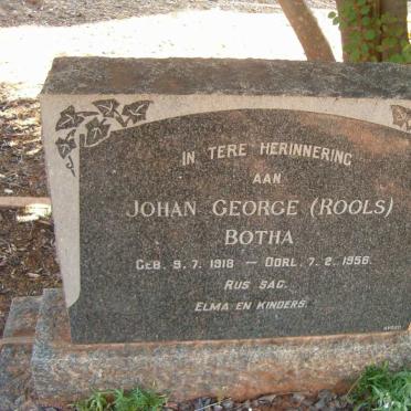 BOTHA Johan George 1918-1956