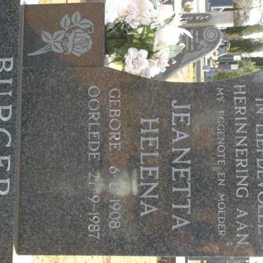 BURGER Jeanetta Helena 1908-1987