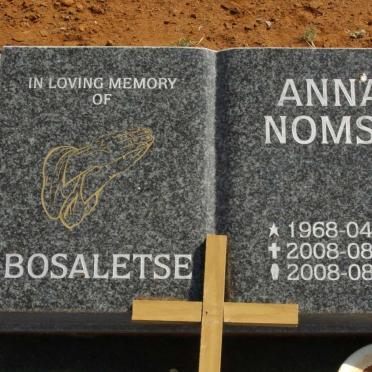 BOSALETSE Anna Nomsa 1968-2008