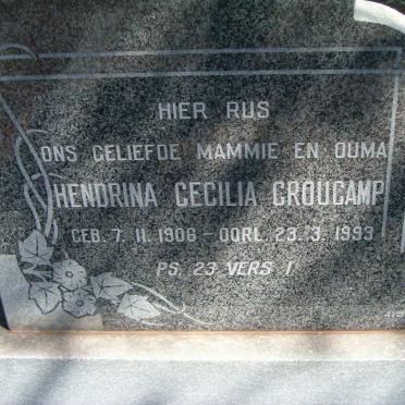 CROUCAMP Hendrina Cecilia 1906-1993