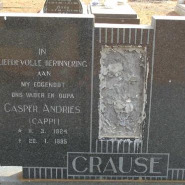 CRAUSE Casper Andries 1924-1985