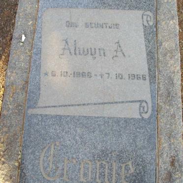 CRONJE Alwyn A. 1966-1966