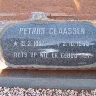 CLAASSEN Petrus 1897-1965