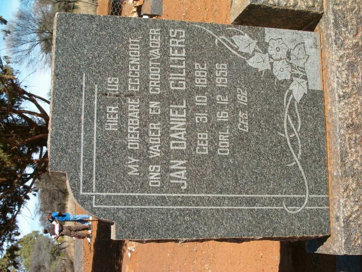 CILLIERS Jan Daniel 1882-1956