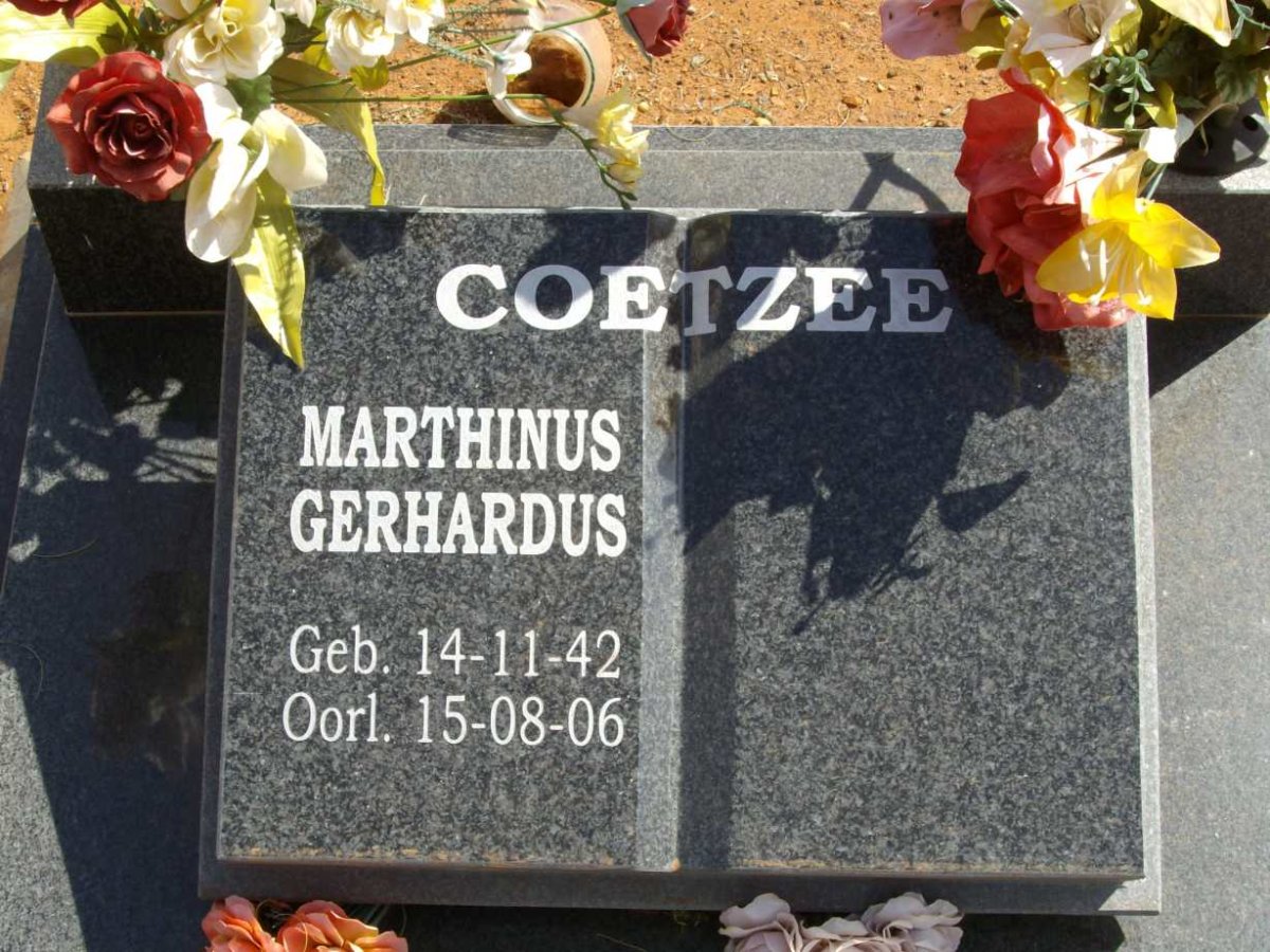 COETZEE Marthinus Gerhardus 1942-2006