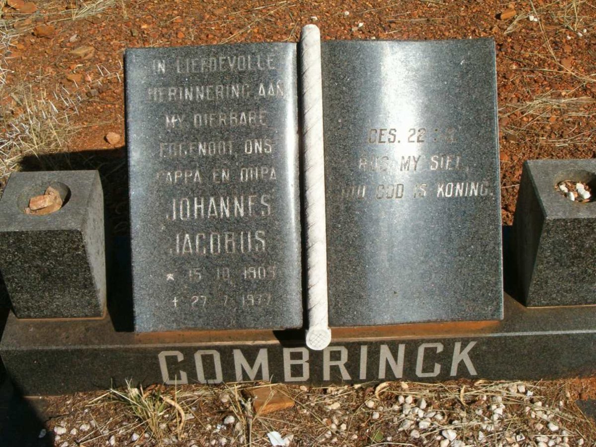 COMBRINCK Johannes Jacobus 1905-1977
