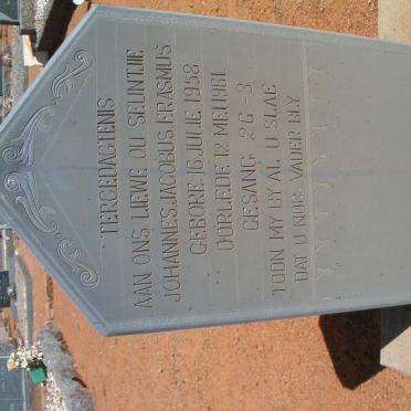 ERASMUS Johannes Jacobus 1958-1961