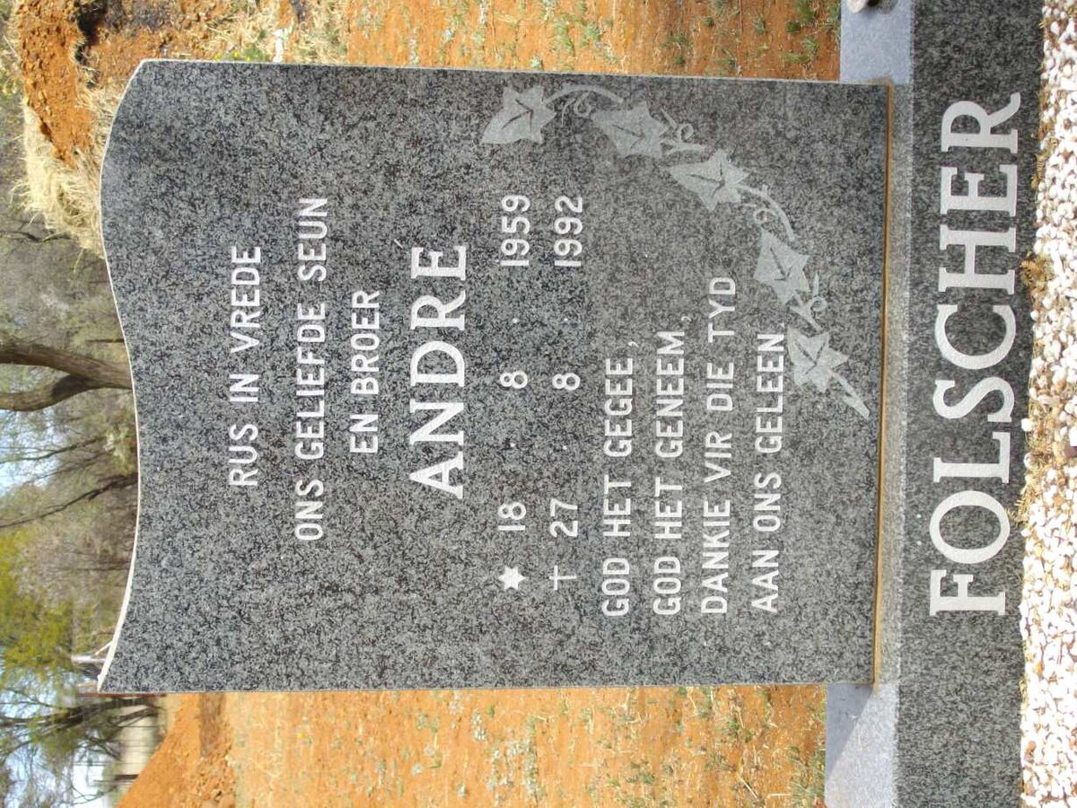 FOLSCHER André 1959-1992