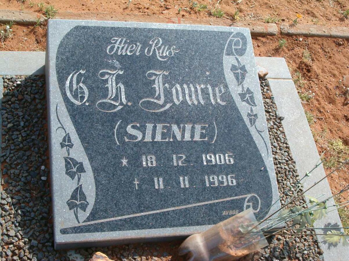 FOURIE C.H. 1906-1996