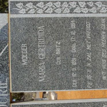 FOURIE Abraham Johannes 1878-1963 &amp; Maria Gertruida BRITZ 1881-1964 