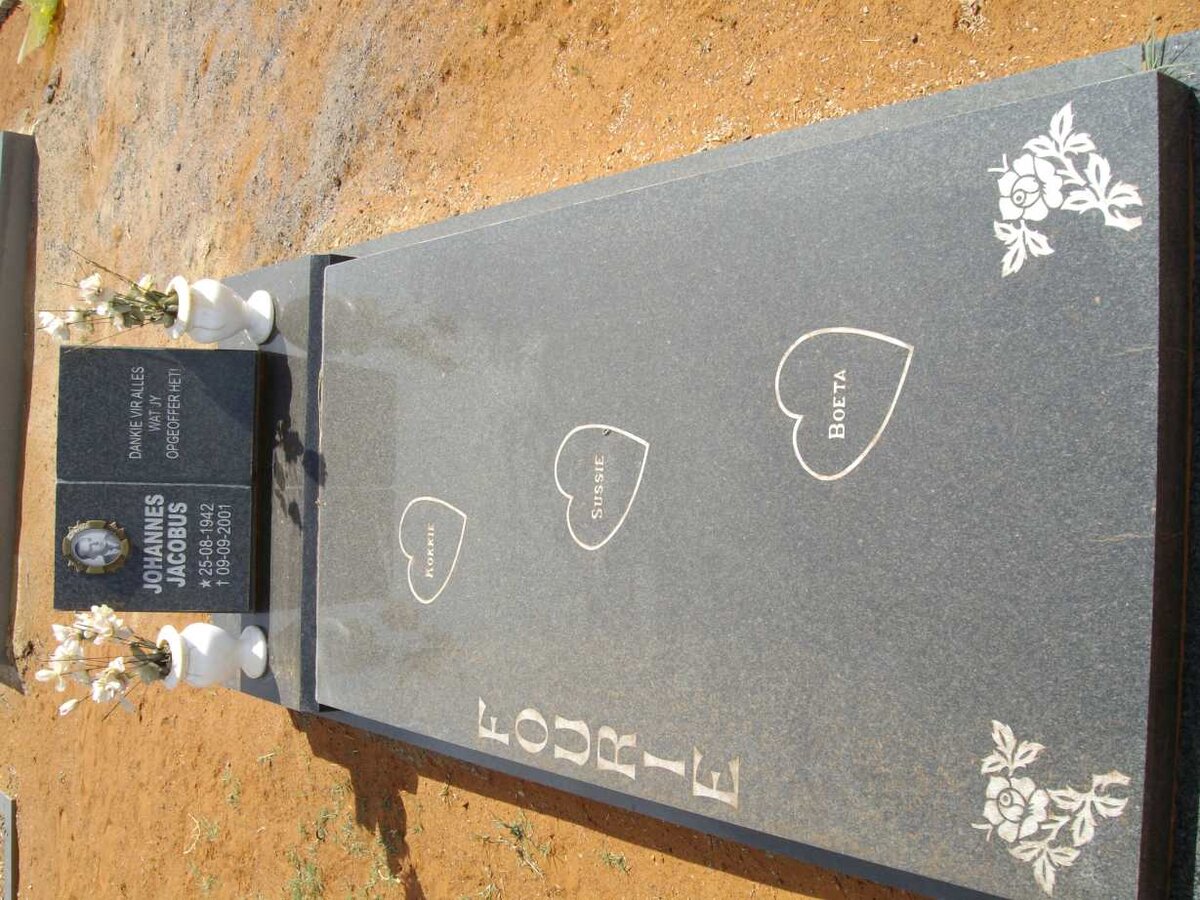 FOURIE Johannes Jacobus 1942-2001