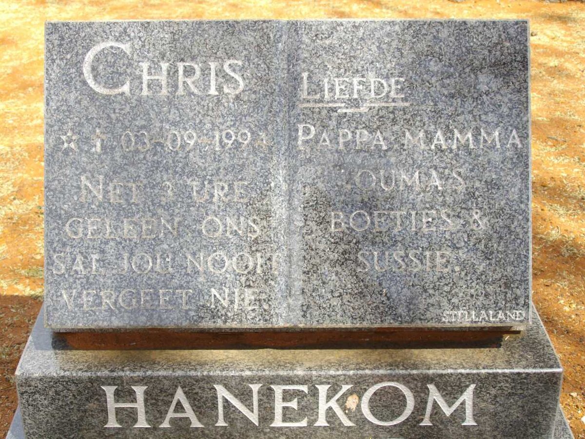 HANEKOM Chris 199?-