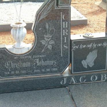 JACOBS Christiaan Johannes 1921-1986 &amp; Cornelia Maria KALP 1926-2006