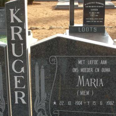 KRUGER Maria 1904-1982